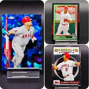 Albert Pujols Topps Chrome Sapphire Finest Velocity /39 Angels Cardinals HOF